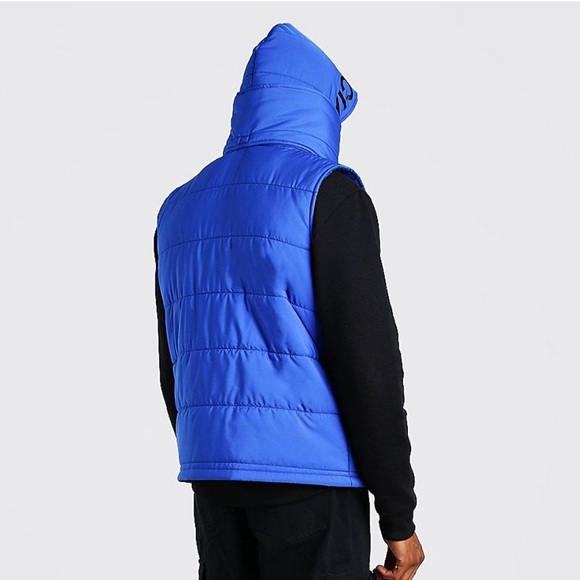 Blue Vest with Hood - Picture 2 of 4